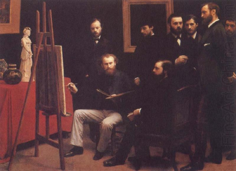 A Studio in the Batignolles, Henri Fantin-Latour